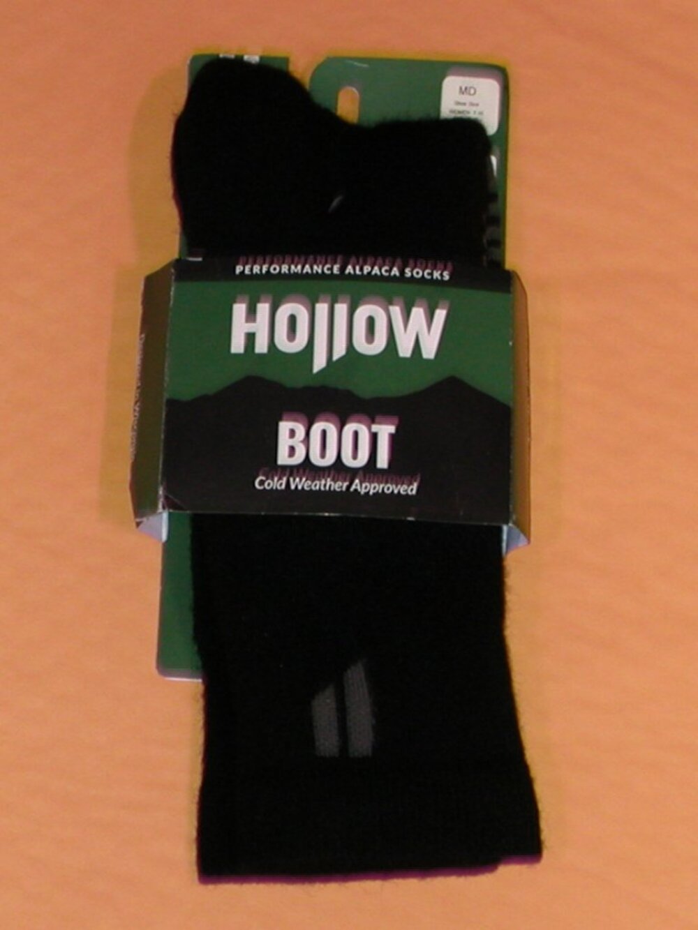 HOLLOW Performance Alpaca Boot Socks Women's Size Medium NWT Black